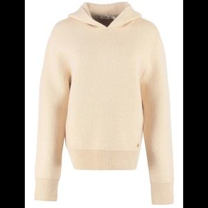 Tory Burch Wool And Cashmere Pullover Hoodie